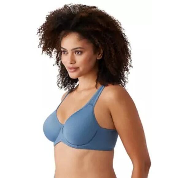Wacoal Basic Beauty Spacer Underwire T-Shirt Bra blue sz 36 DD WL230 - Picture 3 of 7